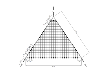 Armed Rope "Triangle Hammock"  - commercial net, outdoor BED