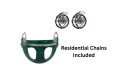 Half Bucket Infant Seat Swing Green polymer with Chains  (Residential)