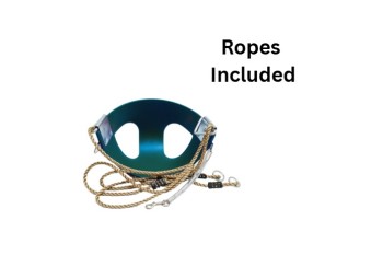 Half Bucket Infant Seat Swing & Adjustable Ropes Green polymer (Residential)