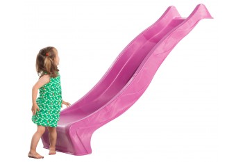1.2m high slide ‘reX’ with water feature attachment - PINK