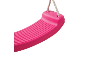 Blowmoulded Swing Seat With Adjustable Ropes PINK 