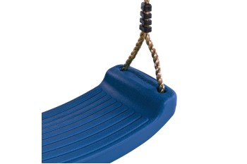 Blowmolded Swing Seat Blue With Adjustable PP Ropes