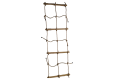 Climbing Rope ladder 2m long, Double With Rope and Wooden Rungs