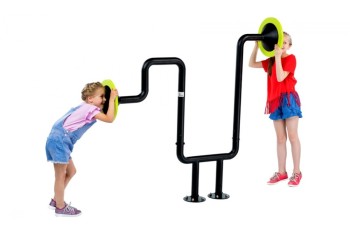Resonance tube  ‘echo I‘ with FLAT anchor - Musical Instrument Inclusive Commercial Play Equipment