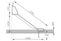 Stainless Steel Slide "Stur" 1250mm Platform Height