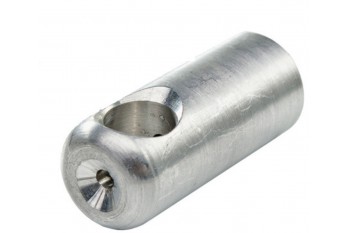 Aluminium T-connection for armed rope - 67 x 28 mm 1pc