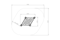 Commercial Playground Equipment KBT Armed Rope Structure Climbing Net CUBE