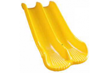 1.2m high Double slide Rotation Moulded YELLOW