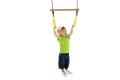 Trapeze Bar With Triangle Grips and Ropes YELLOW