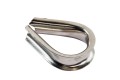 Armed Rope Stainless Steel Thimble - diam. 33 x 14 mm - open 