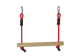 Ninja Wooden Bar with Rope RED