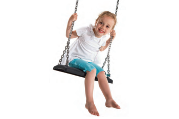  Rubber Swing Seat  ‘COMFORT’  With Stainless Steel Chains KBT Swing Seat (Commercial- Aluminium Insert)