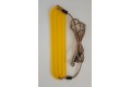 Strap Seat Moulded Ribbed Yellow With Adjustable Ropes