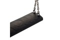 Rubber swing seat - 'Longi' - black With Stainless Steel Chains KBT Swing Seat (Commercial- Aluminium Insert)