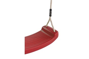 Blowmoulded Swing Seat With Adjustable Ropes RED
