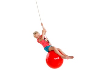Buoy Ball ‘DROP’ 51cm Swing With Adjustable Rope - Red