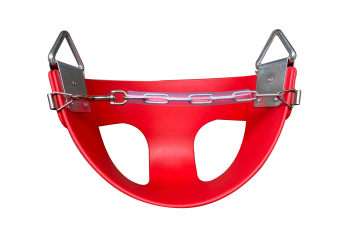 Half Bucket Infant Seat Domestic Red with Ropes Outdoor Baby Swing