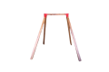 Single Swing Frame - Set - Free Standing - Oblique Corners RED