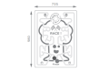 1.2m Sensory Panel Timber Frame Set  "Race, Matching Pairs, Three in a Row"  Play Panel HDPE