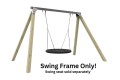 Commercial Grade Birds Nest Swing Frame. Galvanized Steel Top Beam With Timber Legs 115 x115