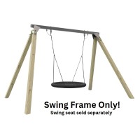 Commercial Grade Birds Nest Swing Frame. Galvanized Steel Top Beam With Timber Legs 90 x 90