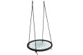 Nest Swing  Round BLACK/GREEN With Ropes (sensory swing)