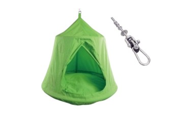 Tent Pod Swing LARGE - GREEN with swing hook - turns 360°