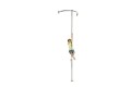 T-type Commercial Fireman's Pole - Stainless steel - 3700 mm  