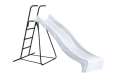 1.2m high slide ‘reX’ and ladder free standing kit with water feature - WHITE ( Residential)