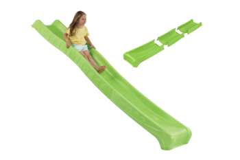 “Rocli” 1.5m High Platform Slide with water feature - LIME GREEN ( Residential) - 3m slide