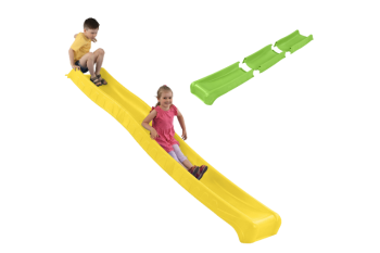 “Rocli” 1.5m High Platform Slide with water feature - YELLOW  ( Residential) - 3m slide