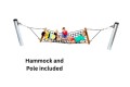 KBT Armed Rope Hammock Swing with Steel Posts – Commercial Grade