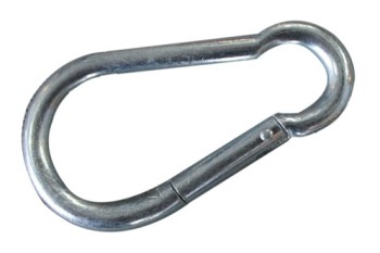 Snap Hook 8 mm white galvanized