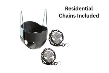 Full Bucket Infant Seat With Heavy duty plastic Coated Chains ( Residential)