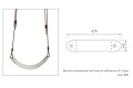 Strap Seat Moulded Ribbed Luminous - wraparound swing With Adjustable Ropes (KBT brand)