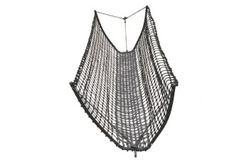 Climbing Rope Net Balance Bridge - BLACK