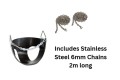 Commercial Half Bucket Infant Seat and 2m stainless steel chains