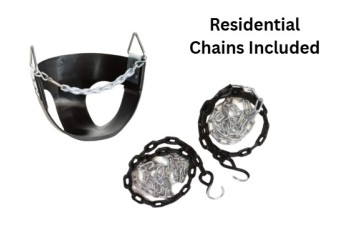 Half Bucket Infant Seat Commercial With Heavy Duty Plastic Coated Chains