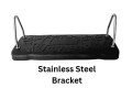 Medium Rubber swing seat 'curve'  - STAINLESS brackets KBT (Commercial grade / metal insert)