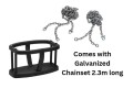  Infant Baby Swing Seat  ‘PURE’ KBT Swing Seat with Galvanized Chains 2.3m (Commercial- Aluminium Insert) 