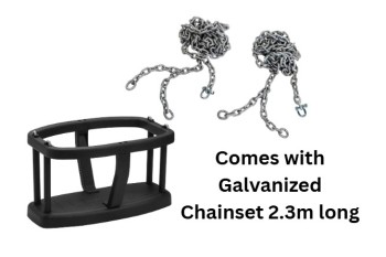  Infant Baby Swing Seat  ‘PURE’ KBT Swing Seat with Galvanized Chains 2.3m (Commercial- Aluminium Insert) 