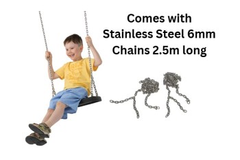  Rubber Swing Seat  ‘PURE’  With Stainless Steel Chains 2.5m 