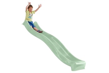 1.5m High Platform Standalone Slide “Tsuri” with water feature - PASTEL GREEN ( Residential) -2.9m