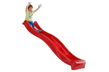1.2m Platform high slide ‘Yulvo’ with water feature attachment - 2.2m slide - Red (Residential)