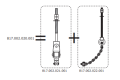 Stainless Steel Swing Hook with Cardan Joint for Birds Nest Group Swings- Bar Length 220 mm KBT