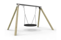 Commercial Grade Birds Nest Swing Frame. Galvanized Steel Top Beam With Timber Legs 115 x115