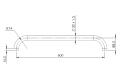  Commercial Metal Handle Grip 715mm Green (handle length 600mm)