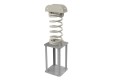 Bike Spring Rocker (Inground or flat anchor) - stainless steel  + natural timber 