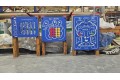 1.2m Sensory Panel Timber Frame Set  "Race, Matching Pairs, Three in a Row"  Play Panel HDPE