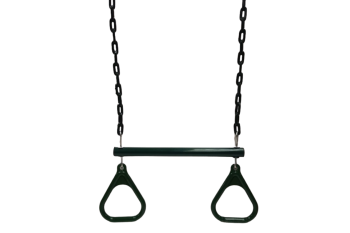 Trapeze Bar With Triangle Grips and Chains GREEN